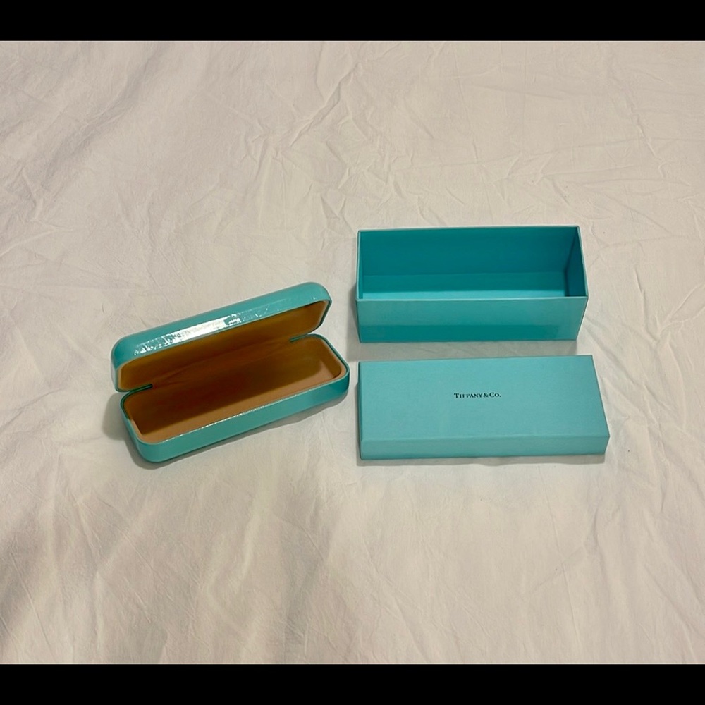 Used Tiffany Glasses Case and Blue Box